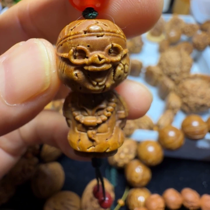 桃核吊坠纯手工福利款地主挂件