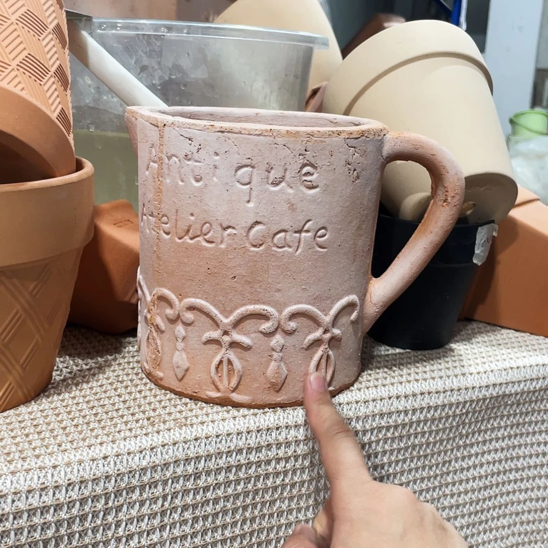 内口14×14     手工花盆一个