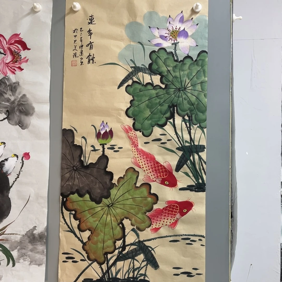 国画宣纸手绘，手工作品