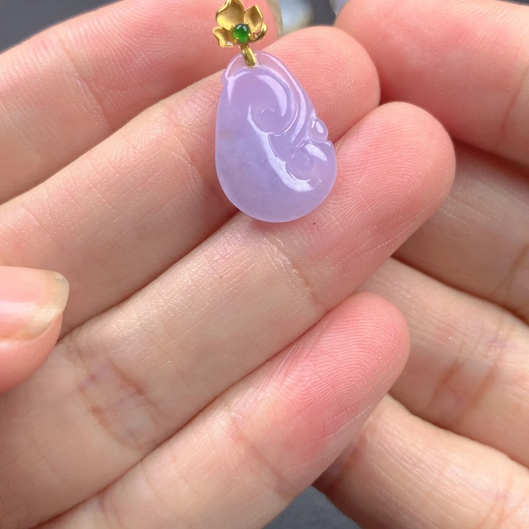 【闪购商品】颈饰18K金镶嵌翡翠翡翠
