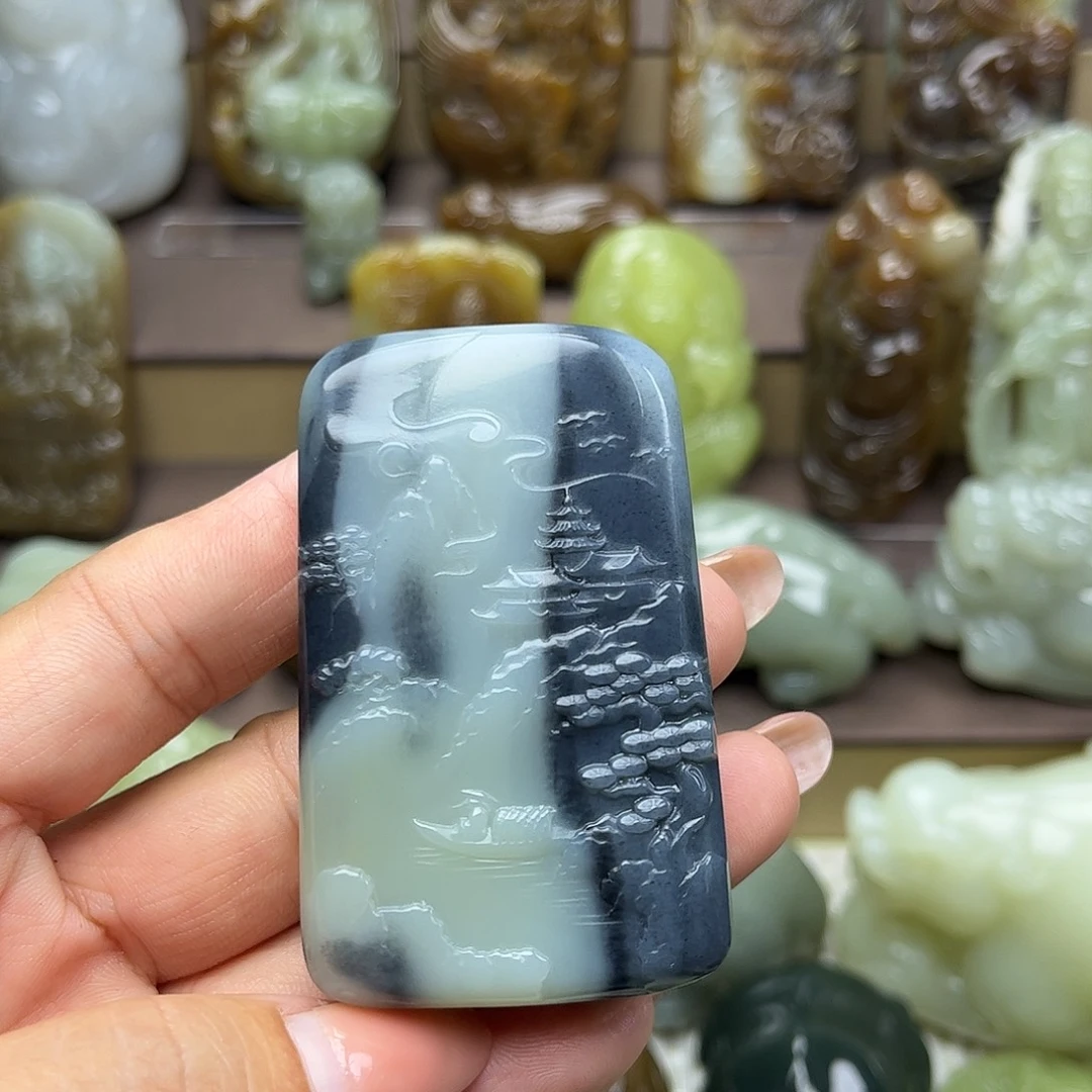 和田玉未镶嵌颈饰