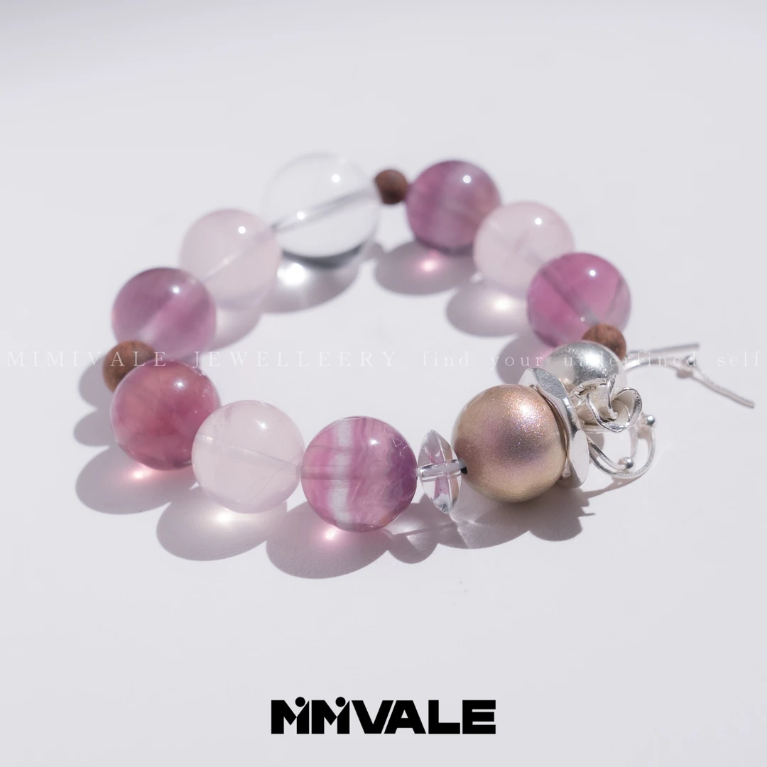 秘密山谷【春游】原创设计非遗大漆珠彩萤石降真香手串MMSG8293