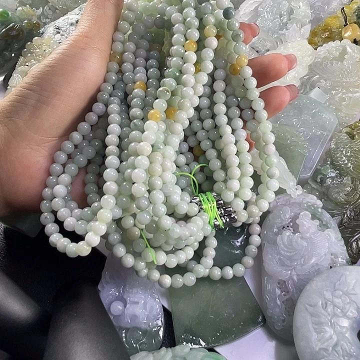 永***硕翡翠未镶嵌手链1-21