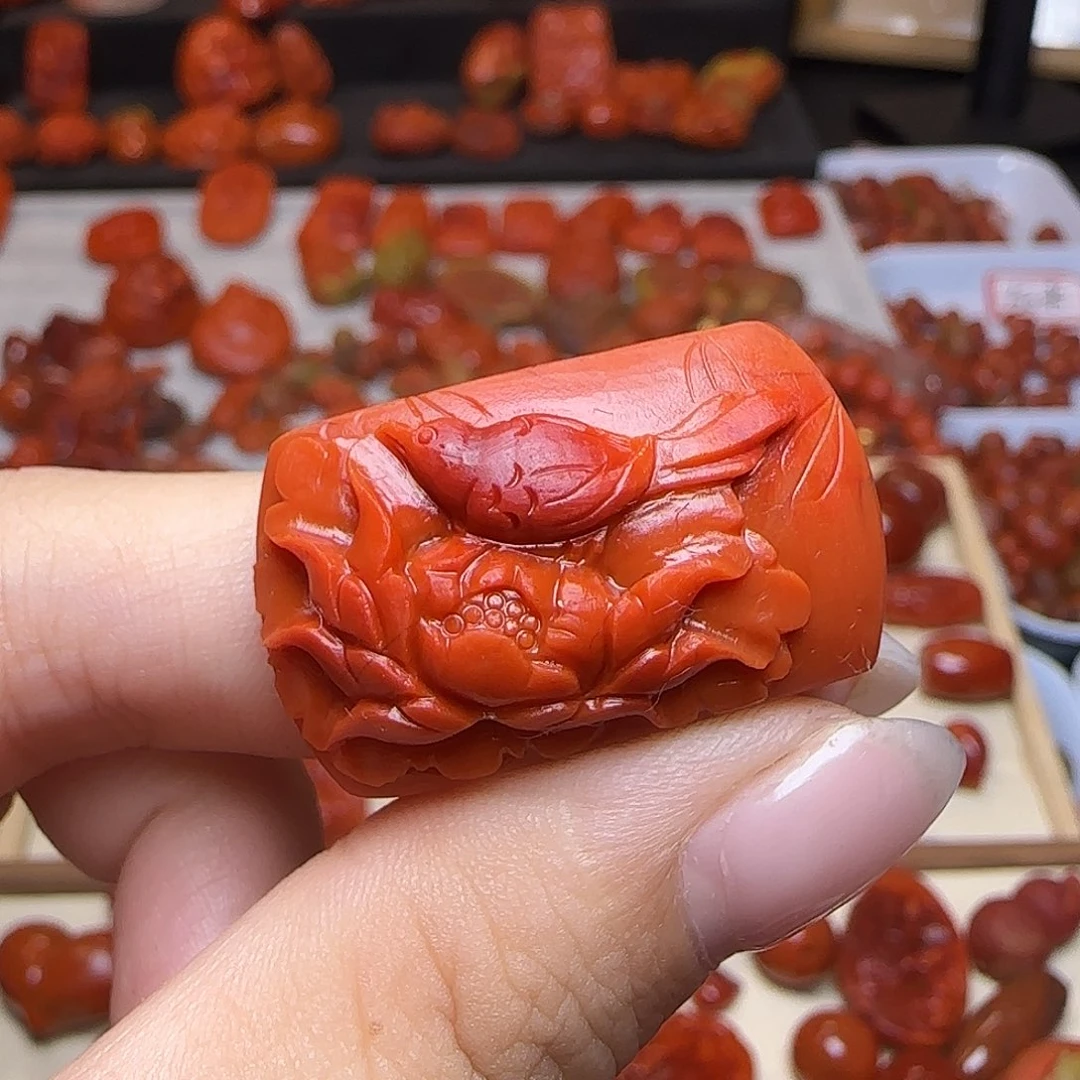 南红玛瑙未镶嵌吊坠(不含链)