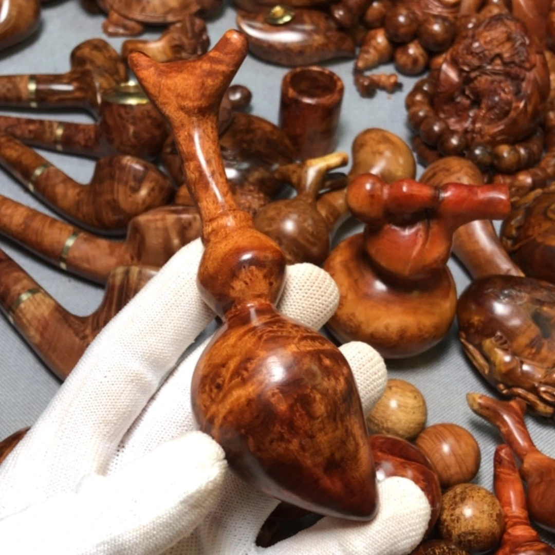【闪购商品】木麻梨疙瘩火琉璃手把件