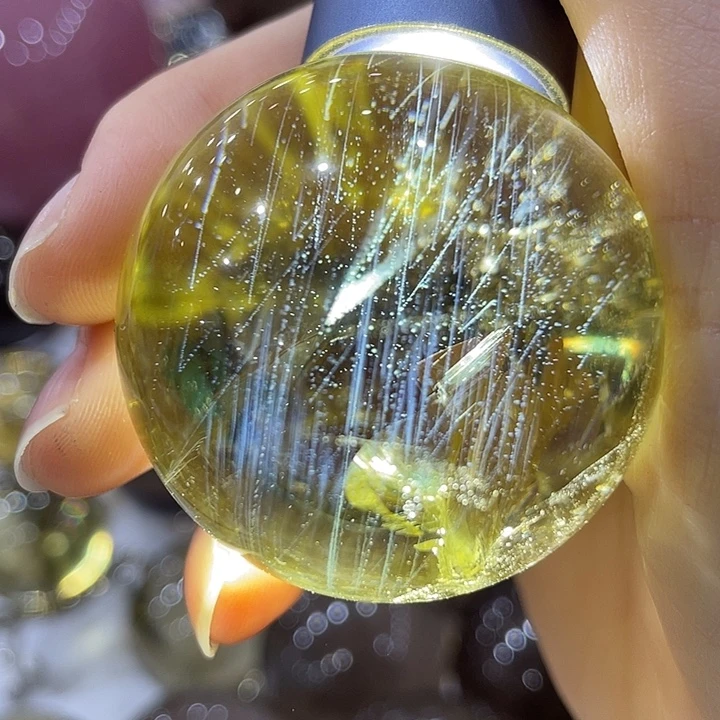 未镶嵌水晶珠宝半成品蓝针球