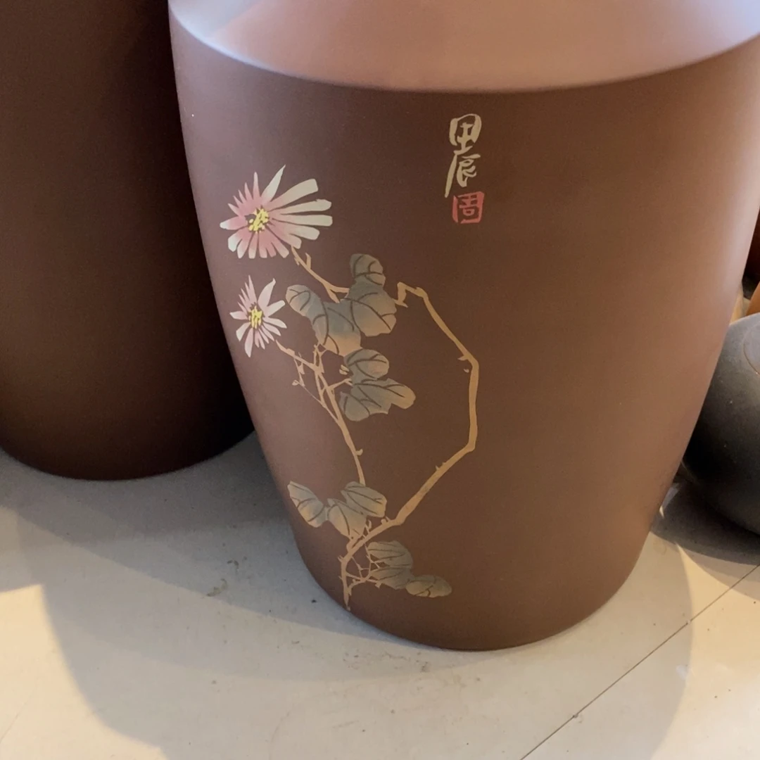 ′***云南建水紫陶彩填水缸