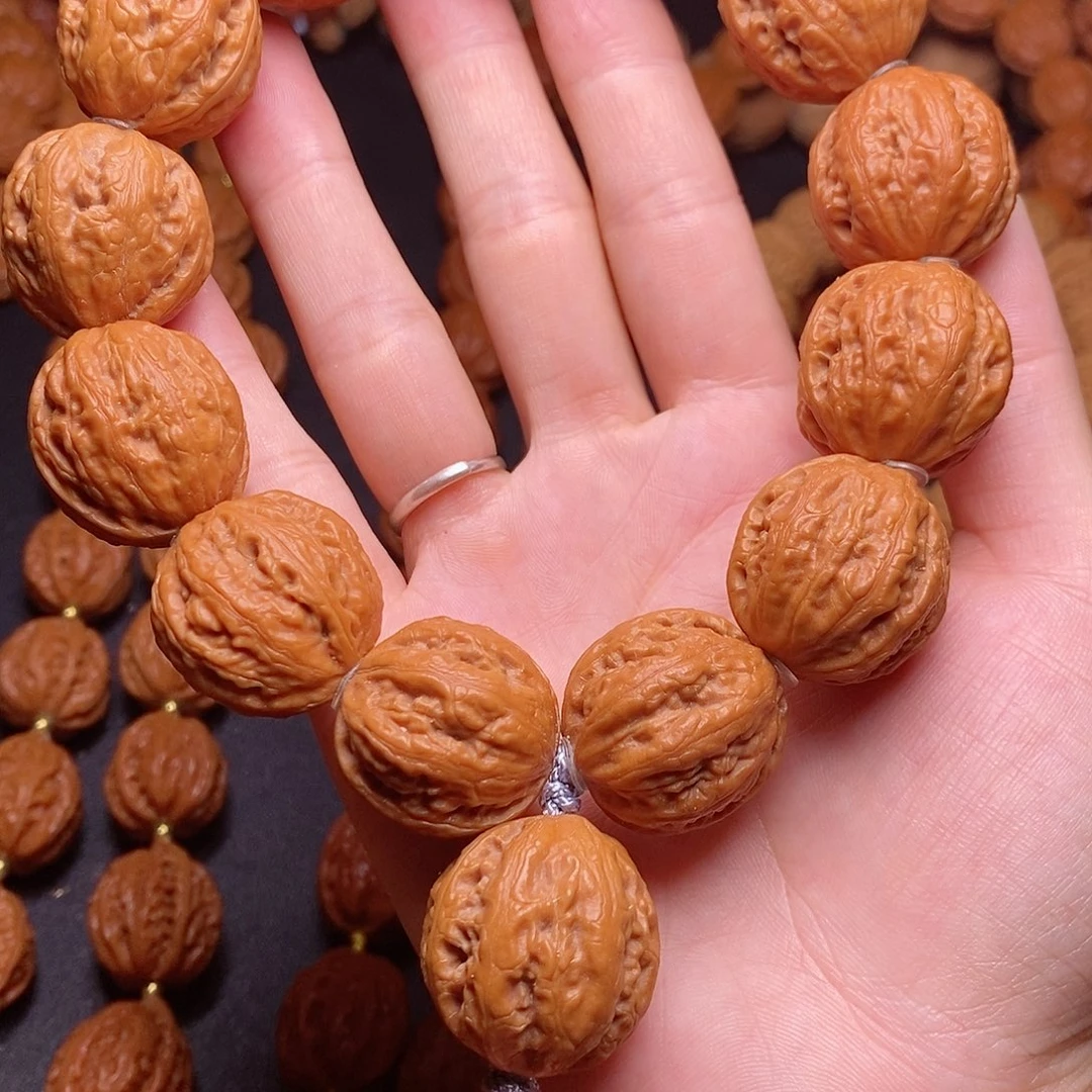 【闪购商品】文玩核桃吊坠虎头粗筋25