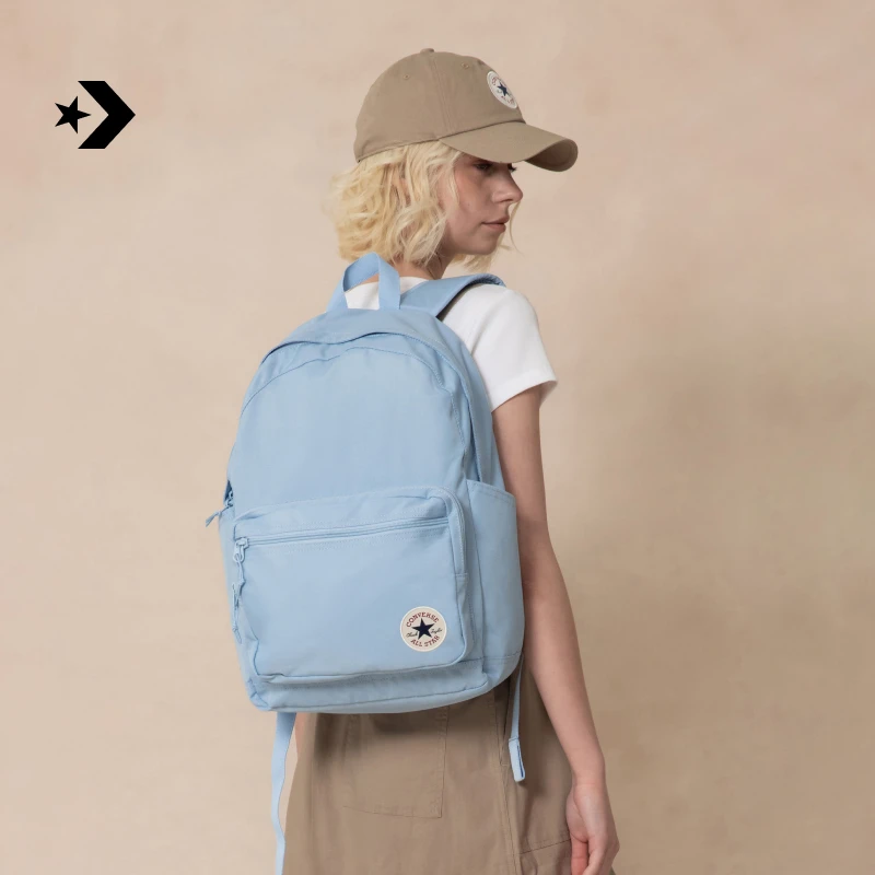 【流光风】匡威GO2男女简约休闲电脑双肩包冰川蓝蓝莓冰UA5796