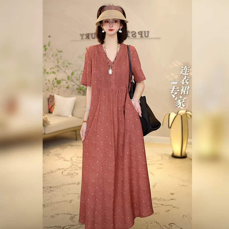 【Linda姐高端线】春夏新款法式轻奢气质波点连衣裙AF4LYH0047