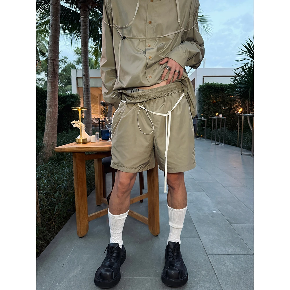 ESC MAN STUDIO/自制 每天都会想穿的抽绳高级感休闲短裤