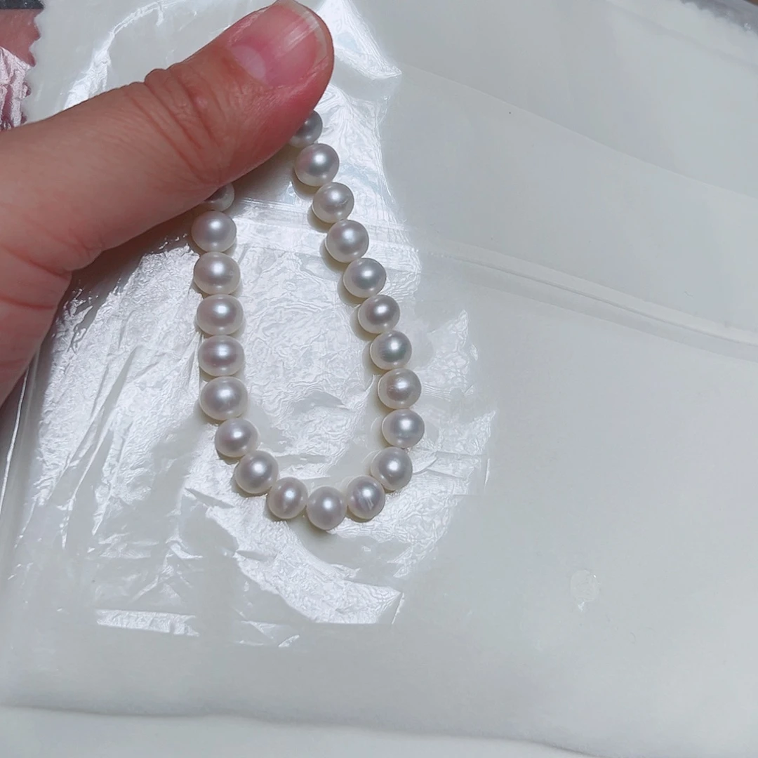 银S925镶嵌淡水珍珠手绳