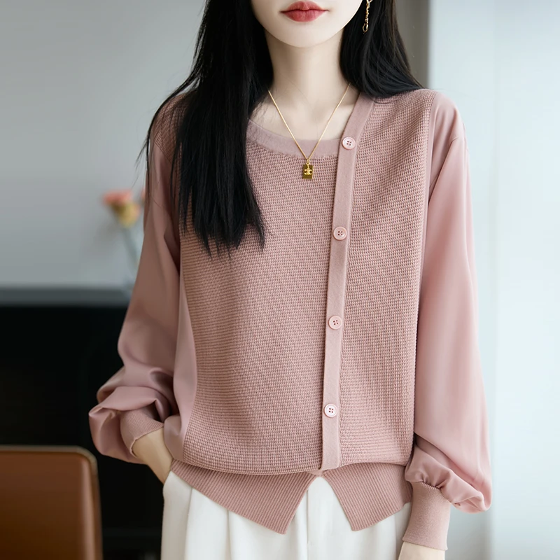 恒彩源羊毛衫春秋大码遮肚子洋气显瘦小众炸街高级感女装