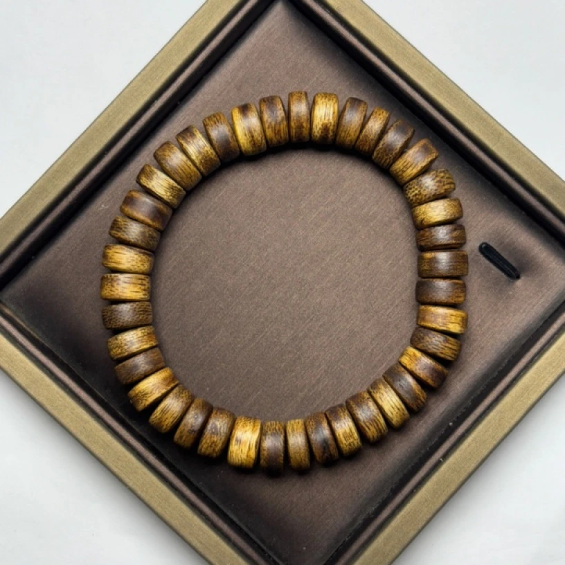 沉香A624 越南芽庄白奇楠沉香药片手串10mm