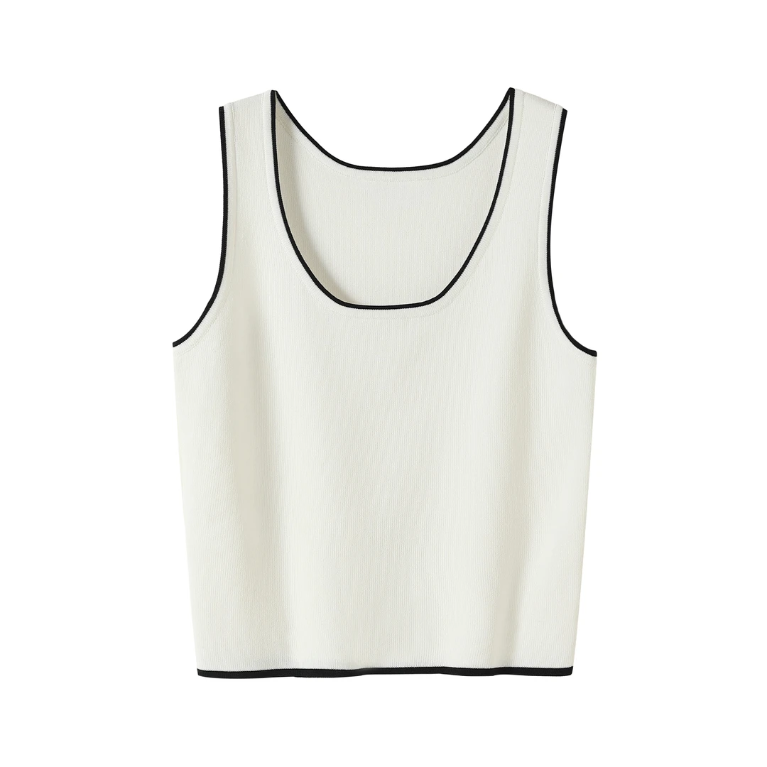 【现货】时尚轻奢针织小香风夏季短款网红时尚炸街新款女装通勤白色