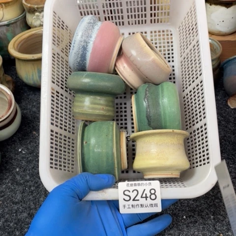 紫砂花盆微瑕248口径4.5左右