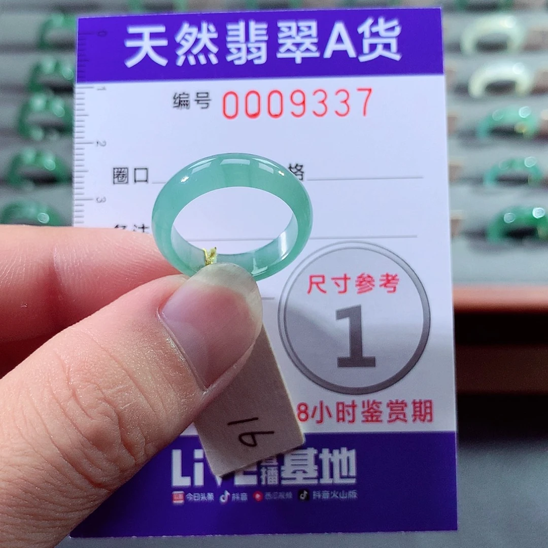 翡翠未镶嵌戒指16号