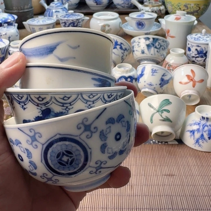 林***~青花瓷器杯子茶具