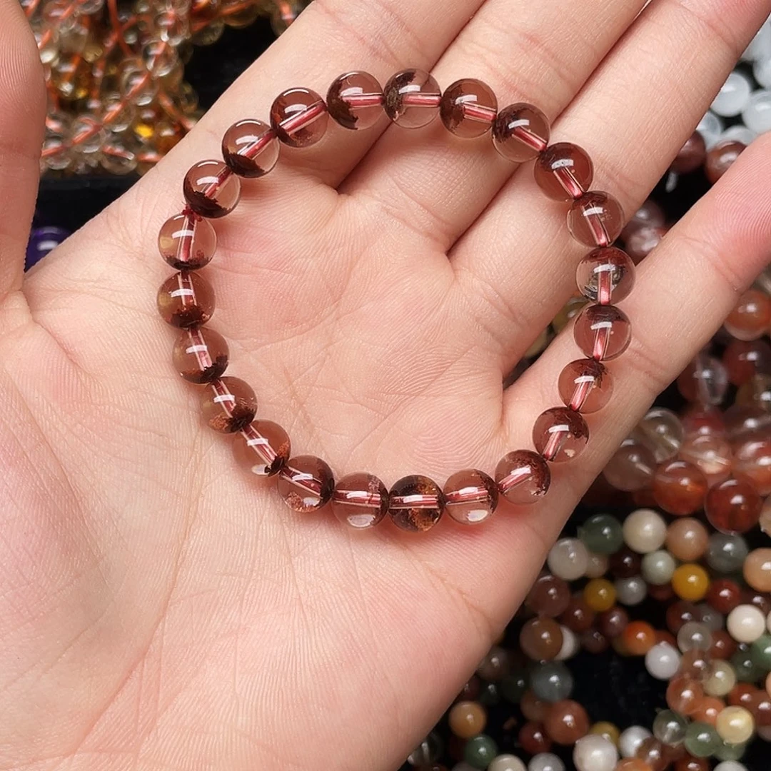 未镶嵌手链水晶红幽灵8.1