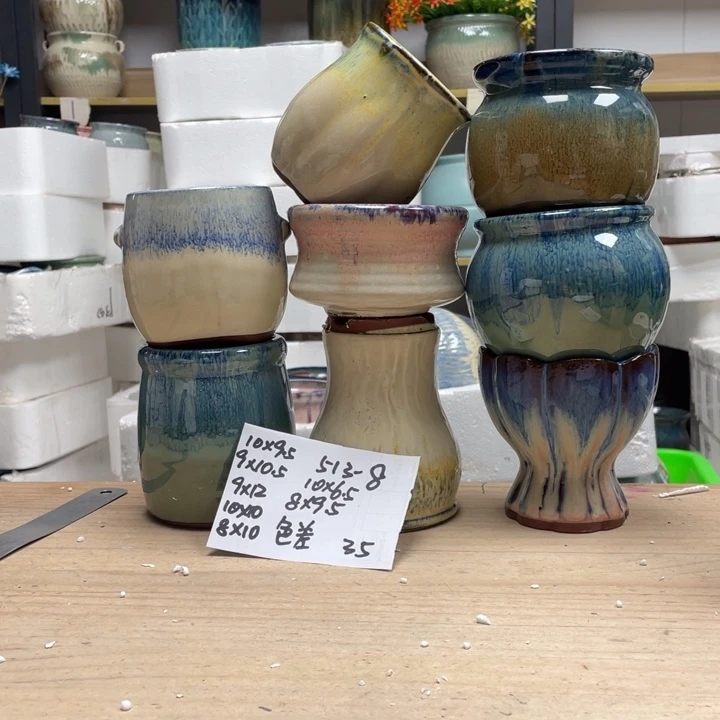 紫砂花盆多肉花盆微瑕8