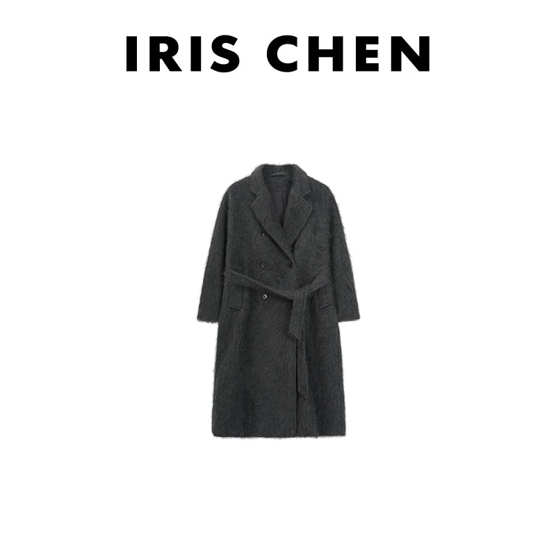IRIS CHEN 莫斯科 25冬重磅拉绒“羊绒羊毛1440g”毛呢大衣25WT934