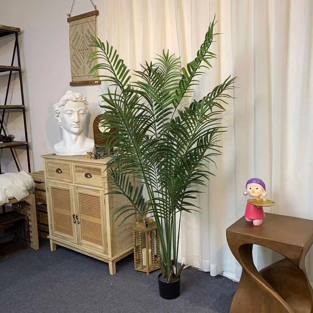 仿真绿植大型散尾葵假树仿生绿色植物凤尾竹室内造景装饰摆件