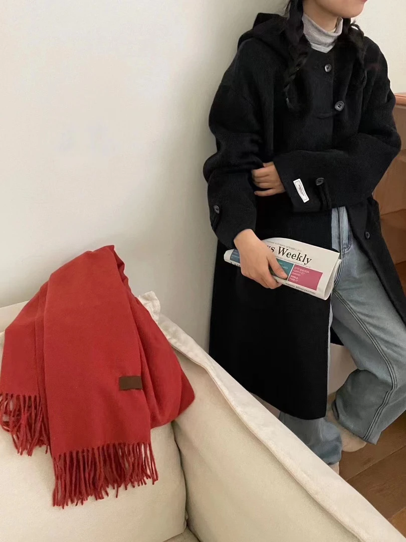 【H.B：衣长90cm】中长国风盘扣帽子款大衣