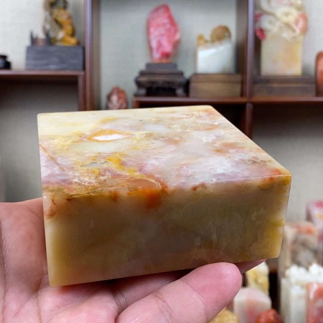 印石巴林石巴林石大印面素章