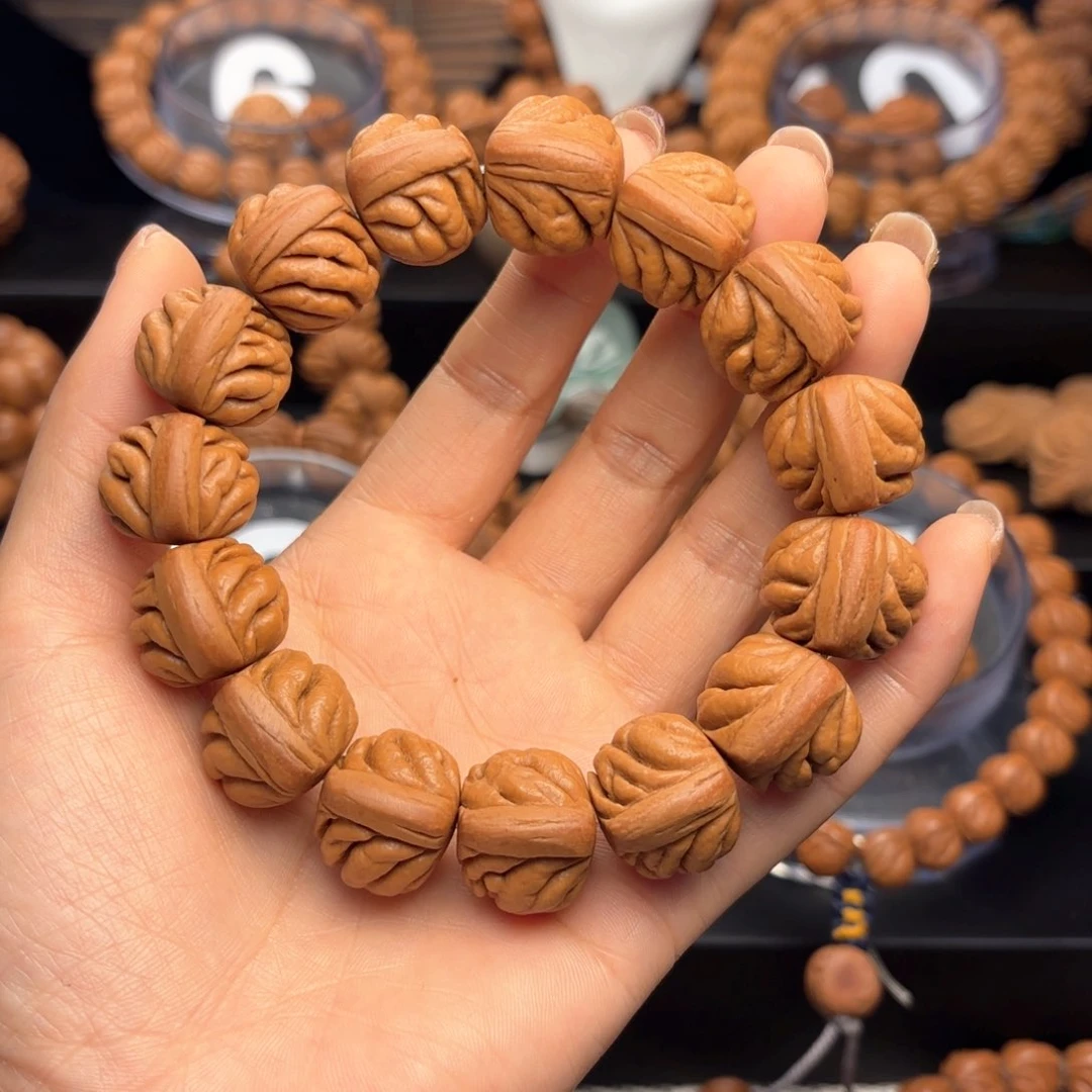 桃核吊坠平*野生豹子头19尺寸