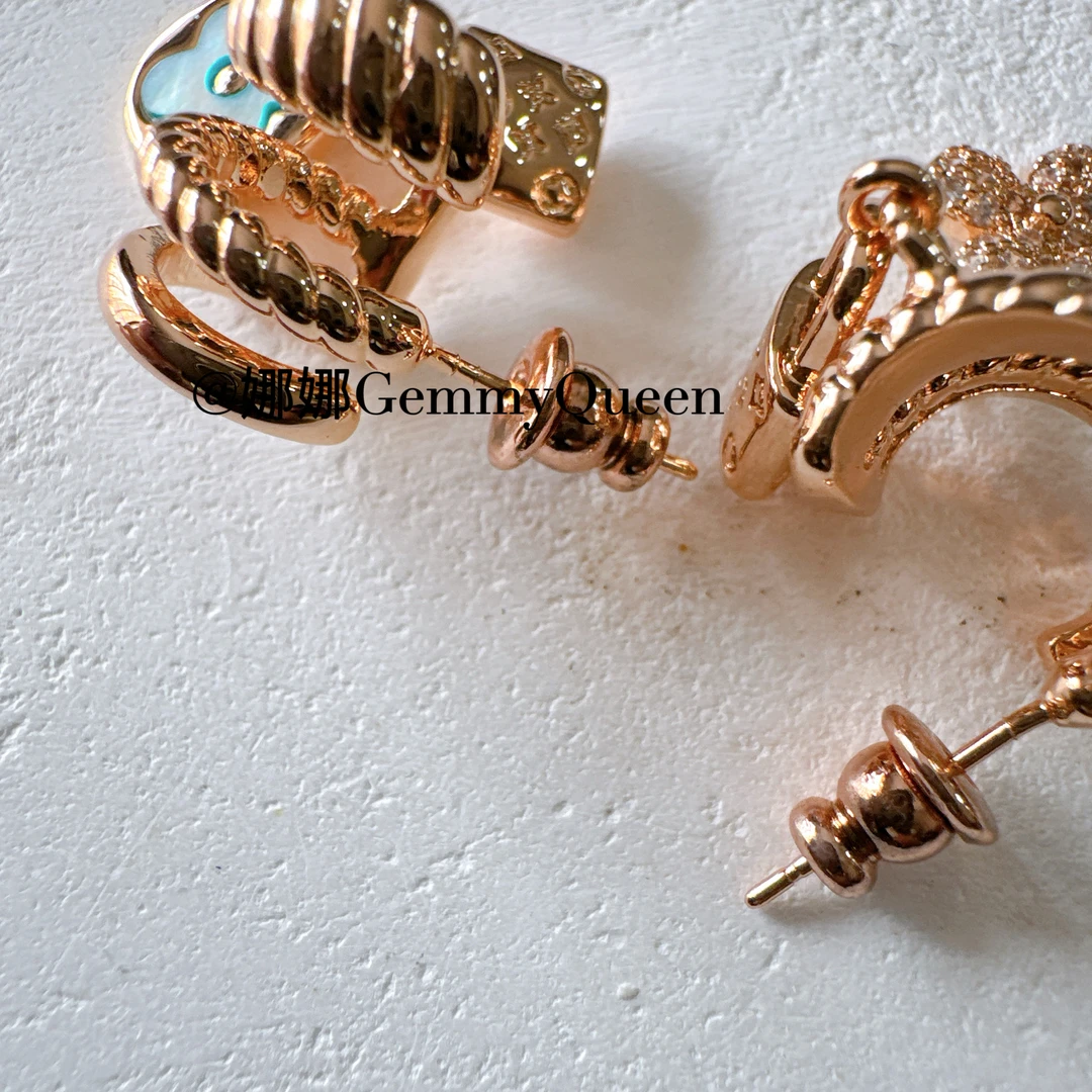 铜合金合成锆石耳饰 娜娜GemmyQueen耳环GQ07356