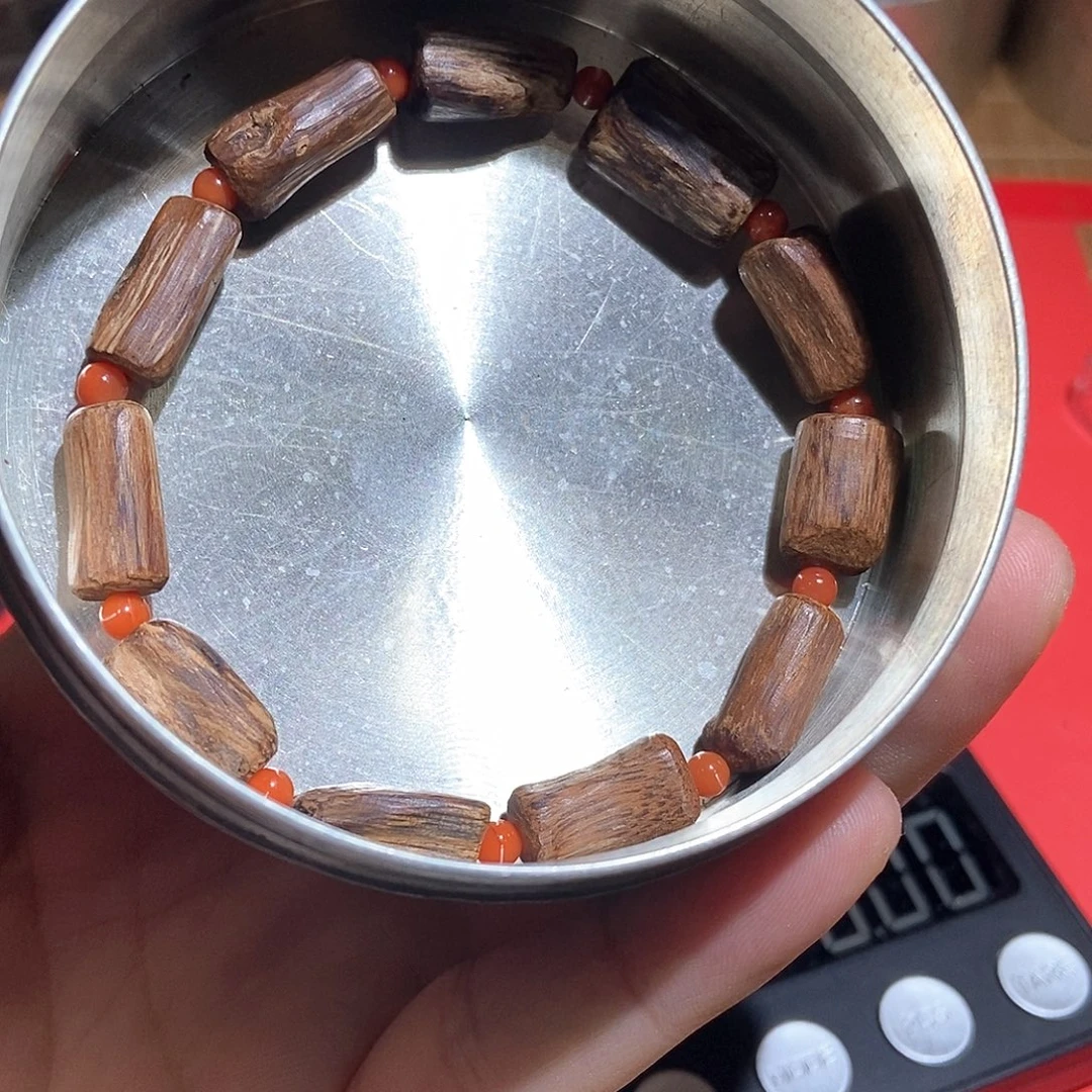 手串沉香富森红土随型沉水 7.5克➕