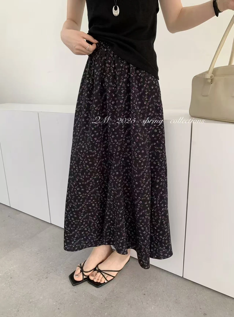 YYSTATIONS 【郁金香！】设计感百搭显瘦垂感褶皱半身裙-1508