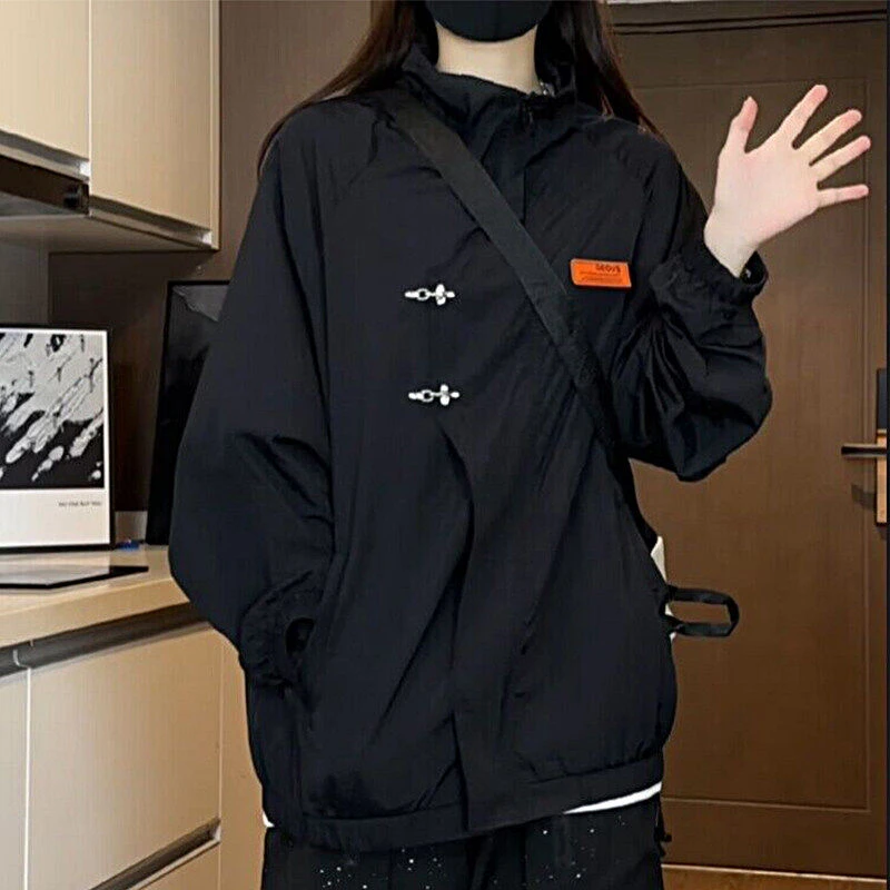 UPF50+防紫外线防晒衣男女新中式防晒服速干百搭宽松潮流薄款外套