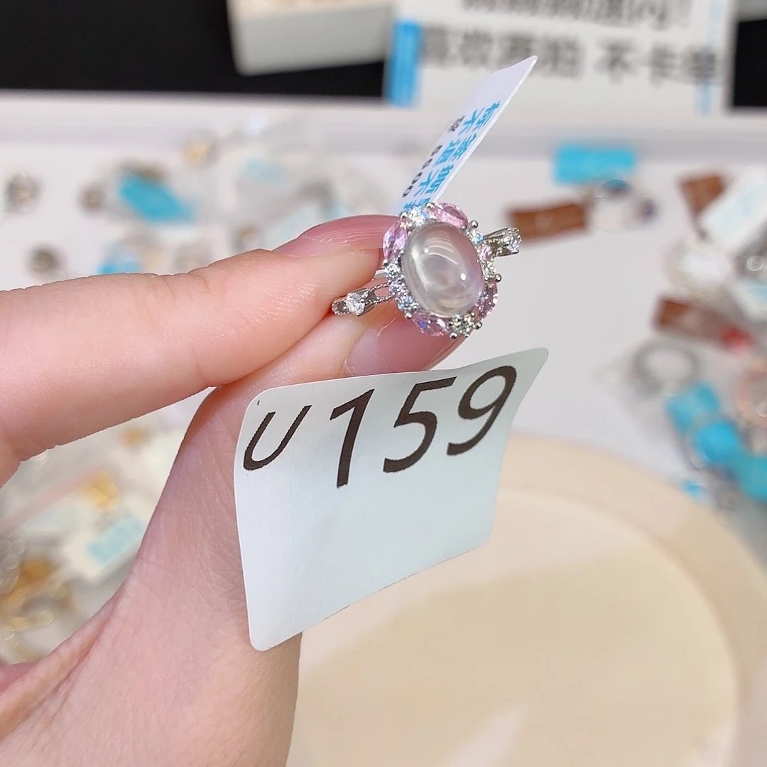 银S925镶嵌珠宝半成品水晶