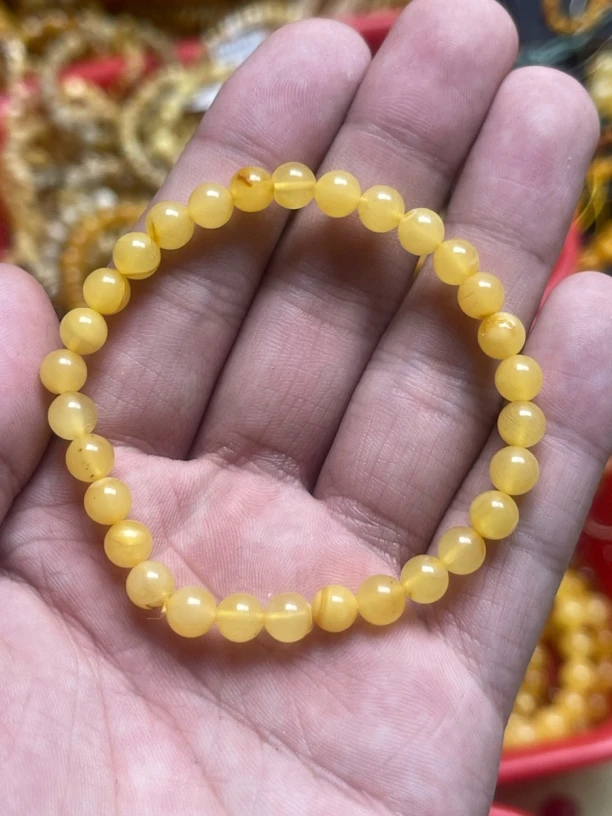 天然琥珀蜜蜡手串