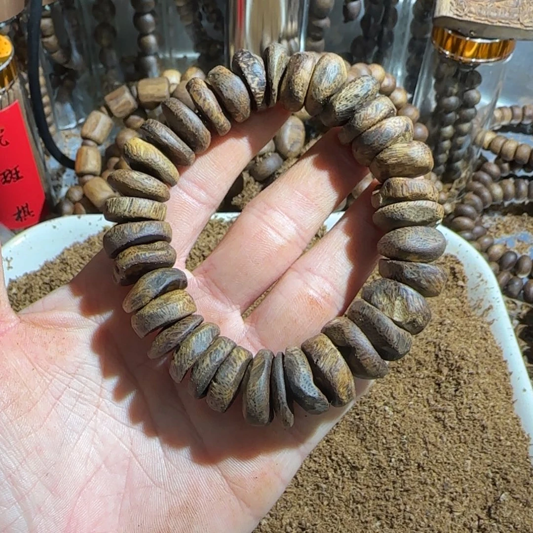 大***度手串沉香陆河老料树丁1.6高货35