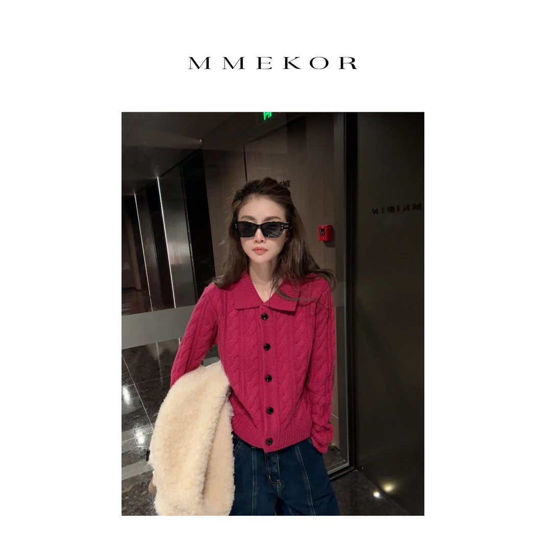 MMEKOR“爱莉毛衣” 2025新款秋款活力常青藤潮流上衣 30839