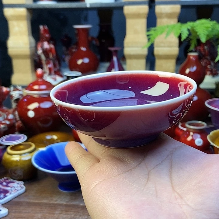 陶瓷景德镇名陶雅玩原矿郎红