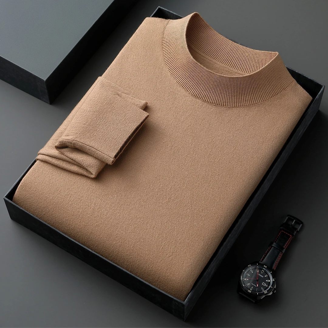 【贴身穿 可机洗】汤米宽松版薄款/厚款可选轻奢男士精纺羊毛衫