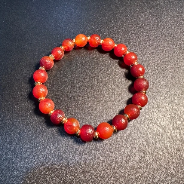 19世纪风化纹红玛瑙手串（多样性发货)333-923