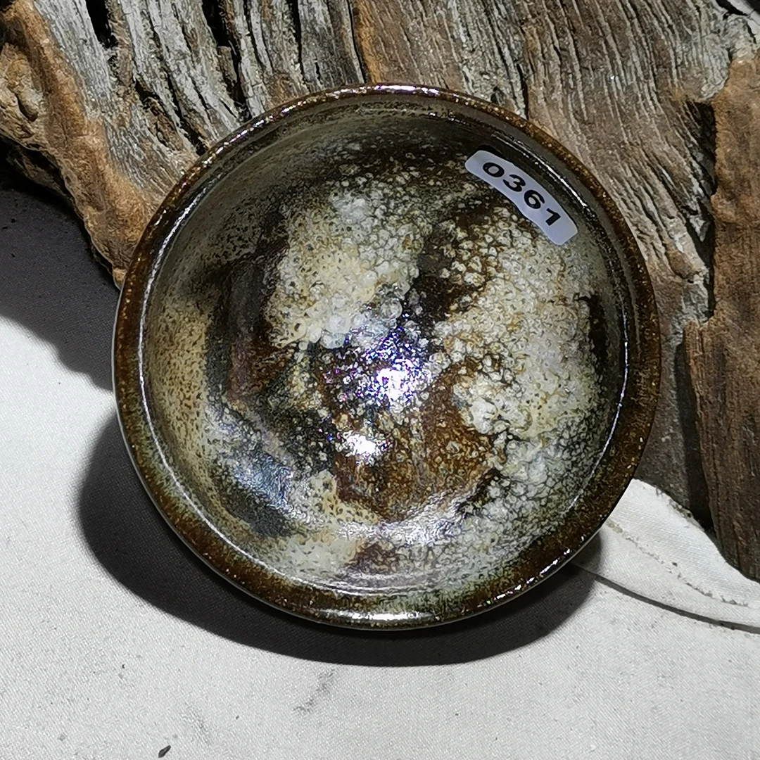 高温落灰奶质感滴单杯手工主人杯建阳建盏龙窑柴烧建盏茶器