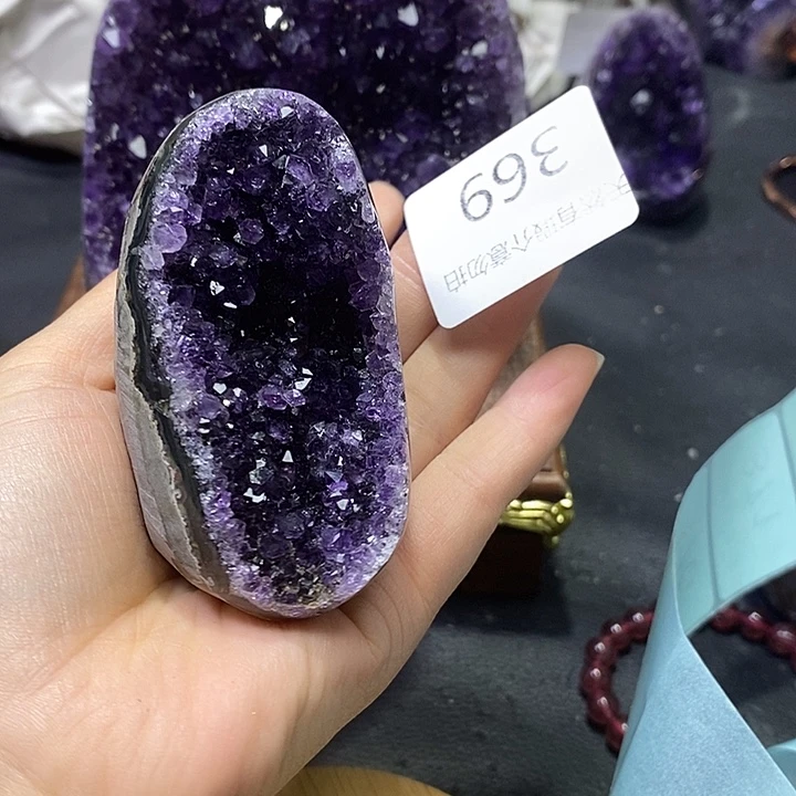 紫晶珠宝半成品未镶嵌