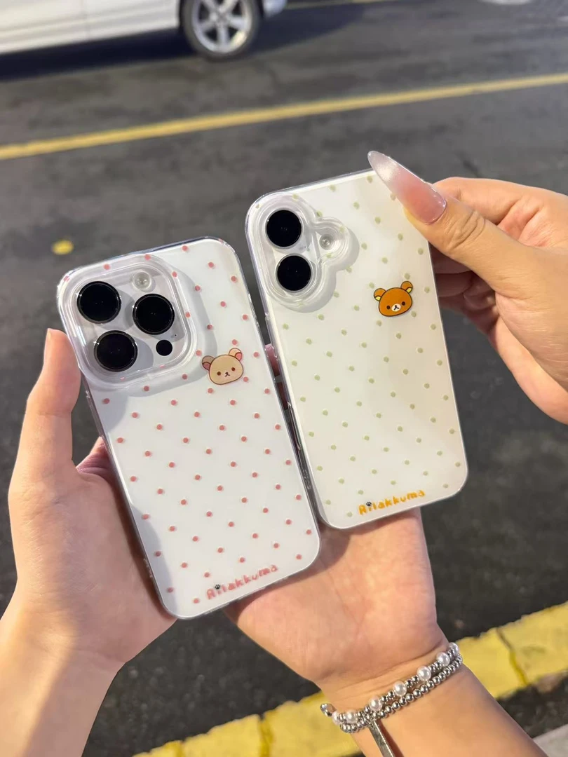 imd情侣轻松熊适用苹果16/15华为p70手机壳iPhone14小米oppovivo