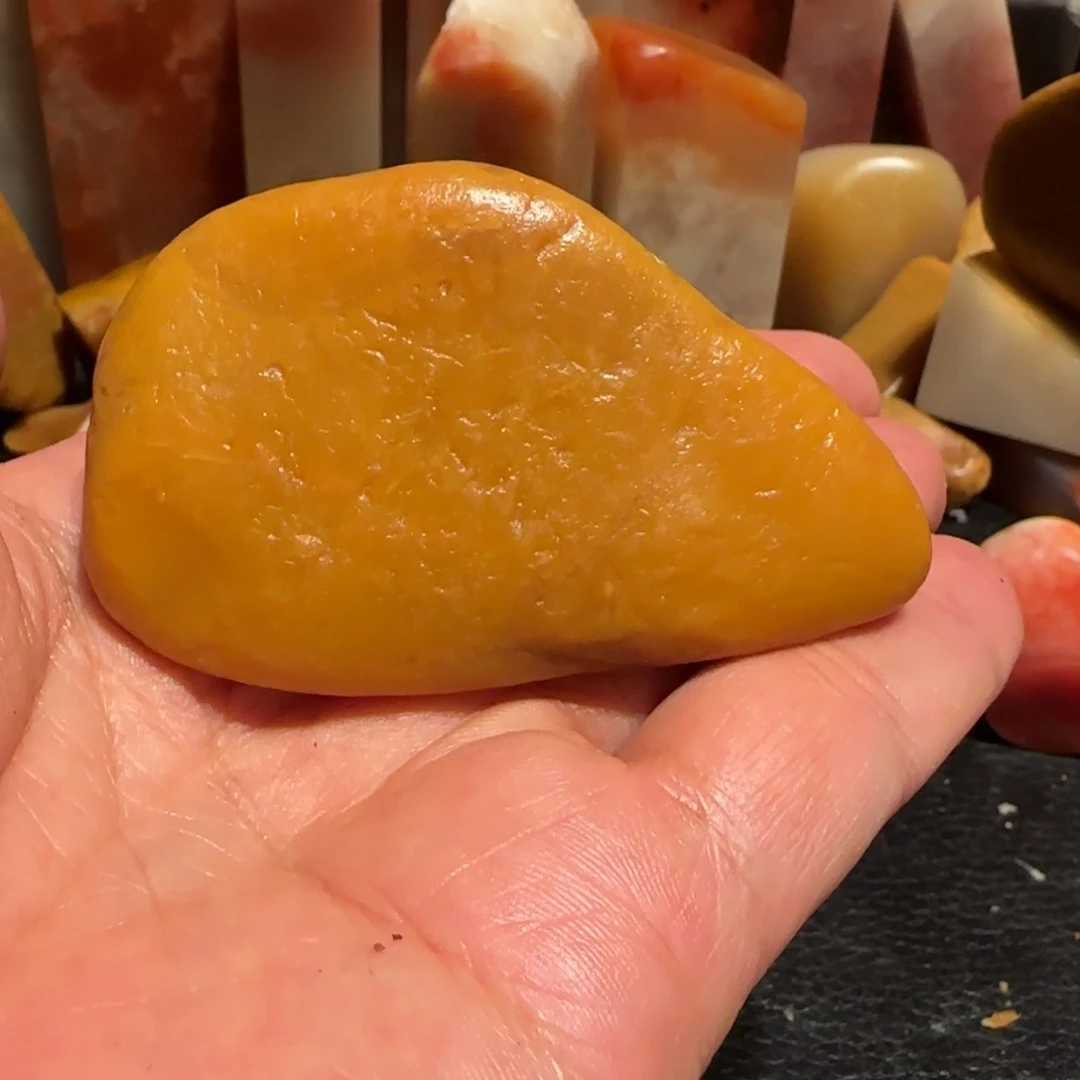 老挝石田黄原石，