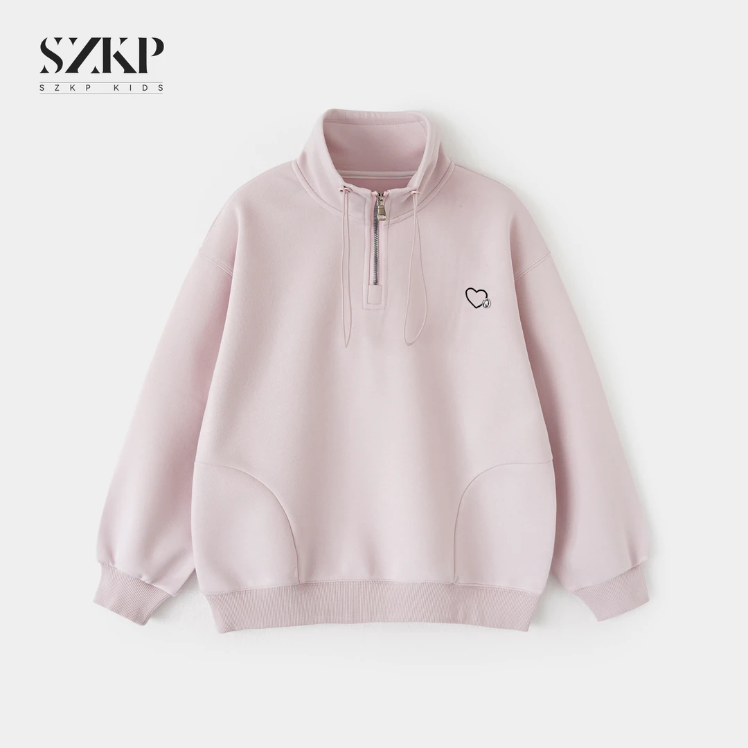 SZKP春季新款上衣女童装中大童儿童时尚百搭休闲卫衣YNYC550302