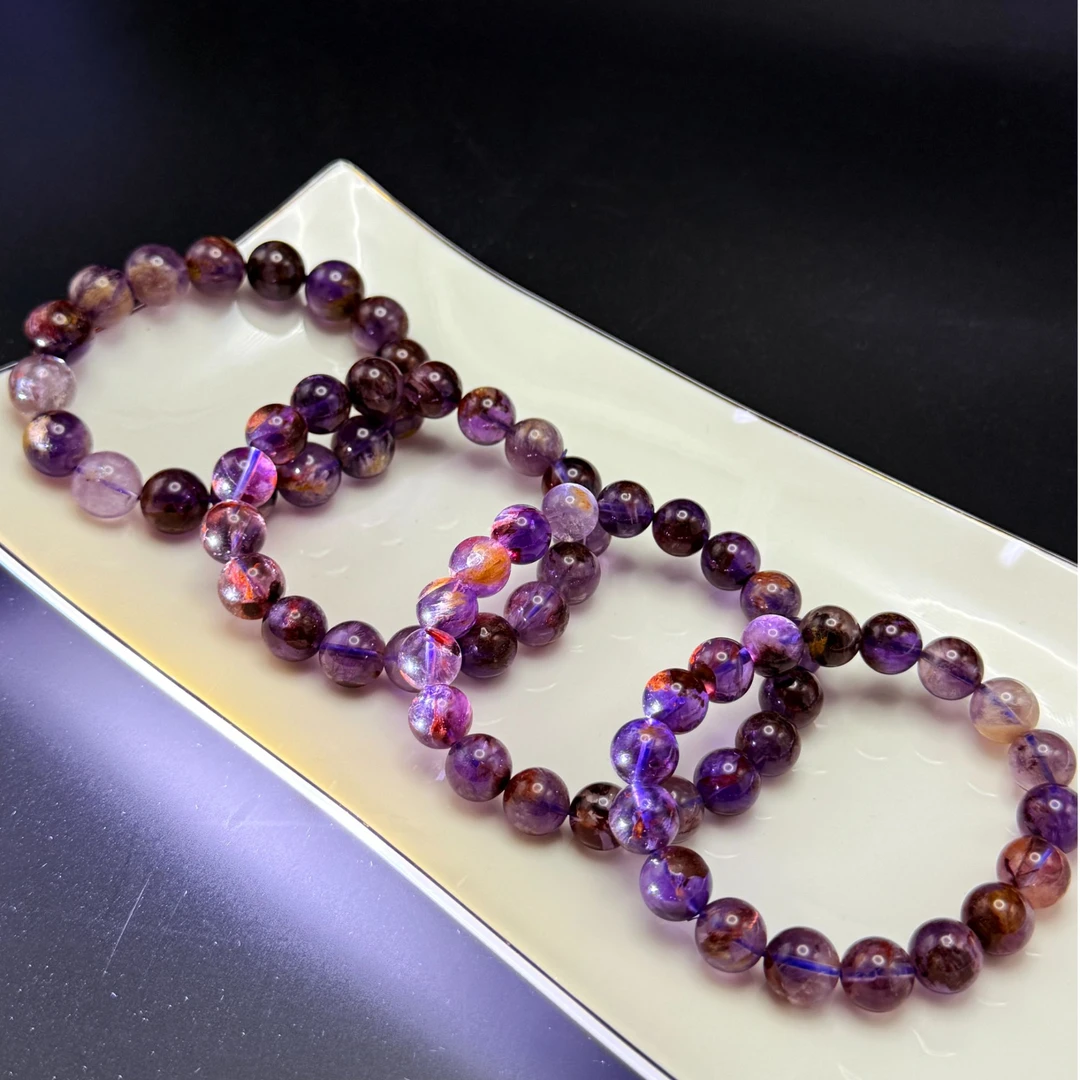 【父子珠宝】天然精品紫色星河梦幻紫幽灵单圈男女 多样性发其一