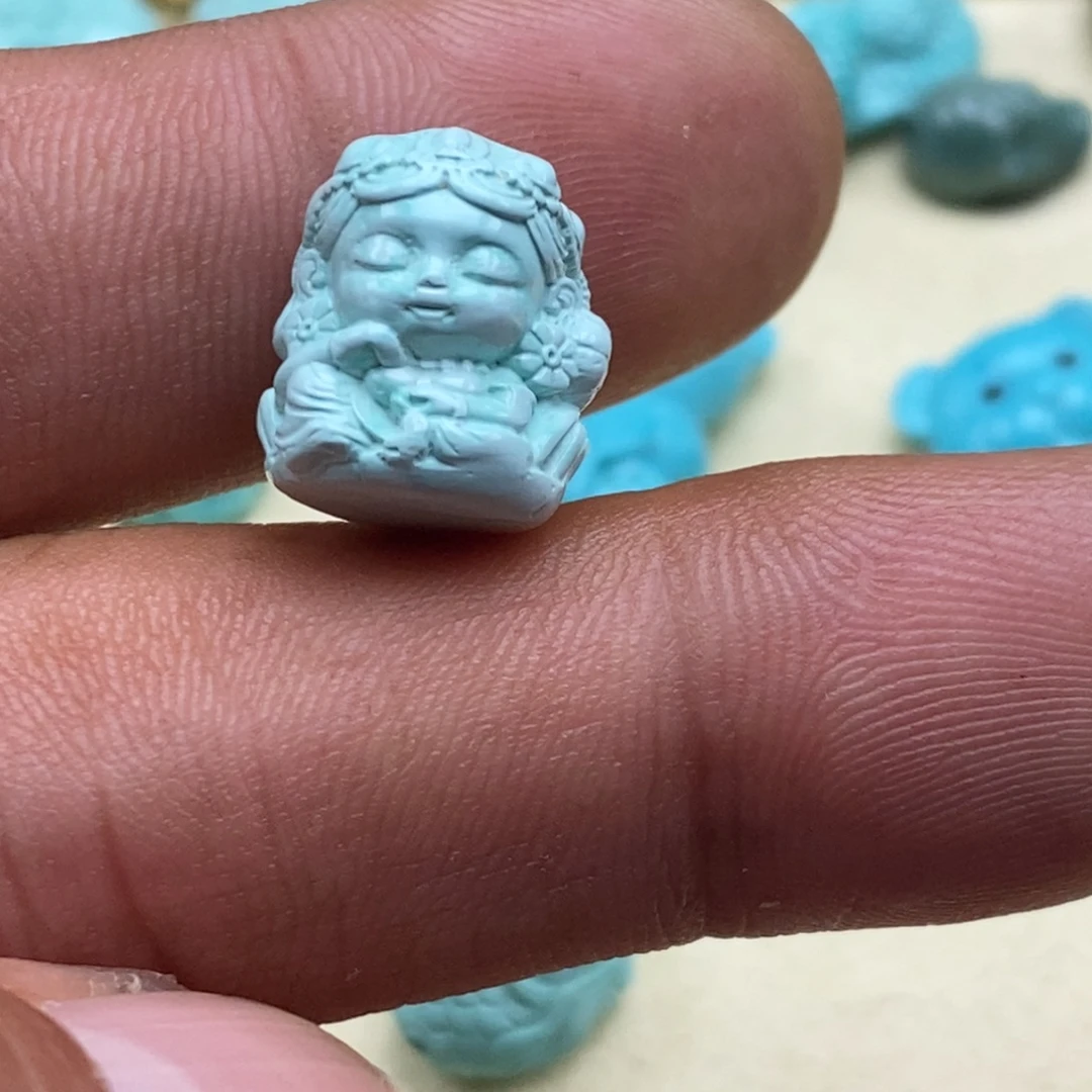 绿松石未镶嵌珠宝半成品