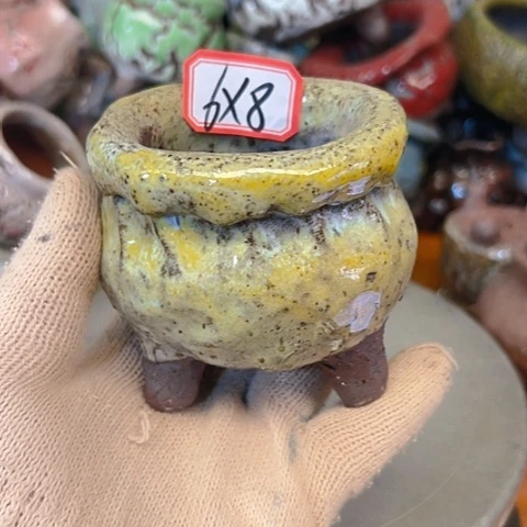 粗陶花盆手工花盆制
