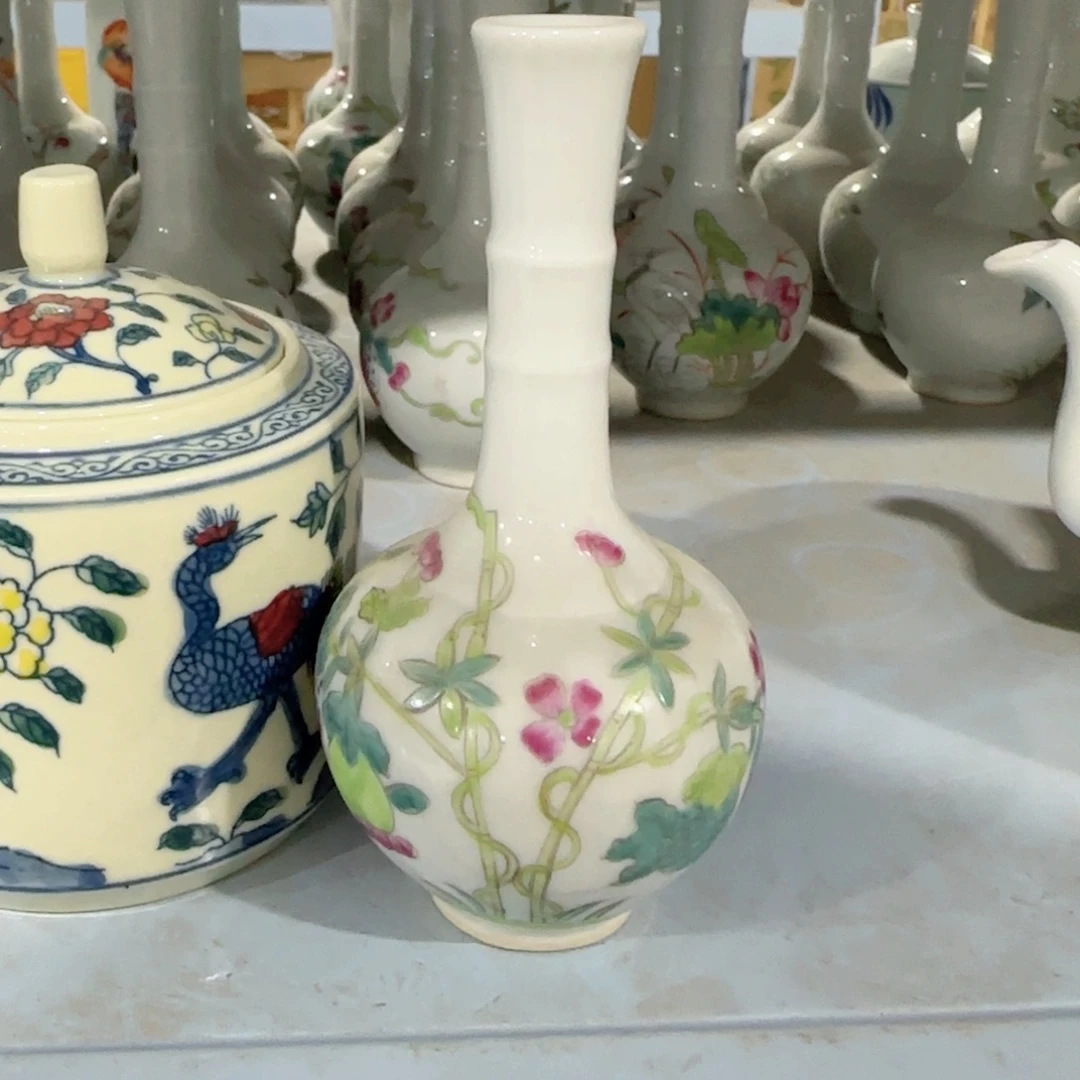 手绘瓷器，全部处理