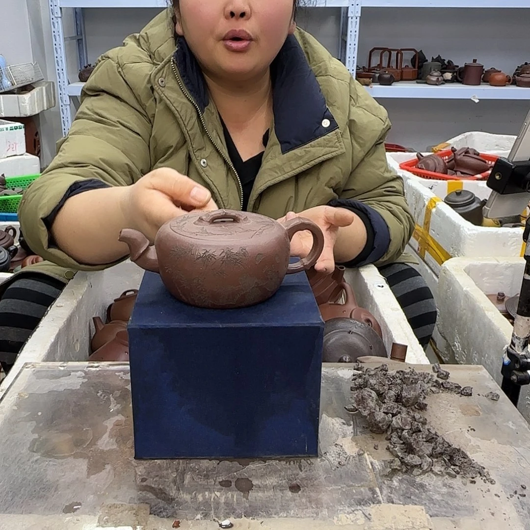 紫砂茶壶宜兴紫砂壶瑕疵处理